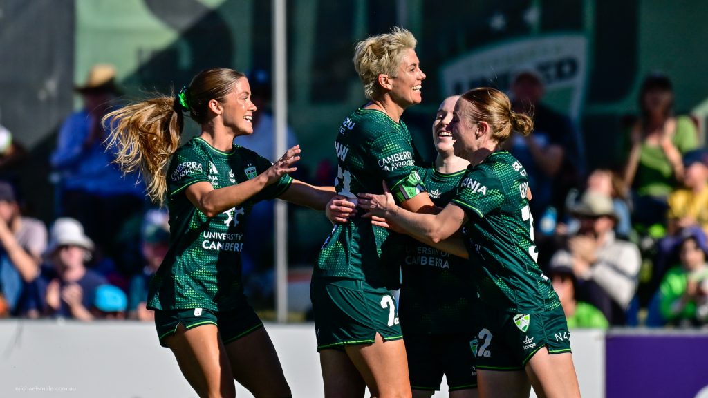 Goal celebration.