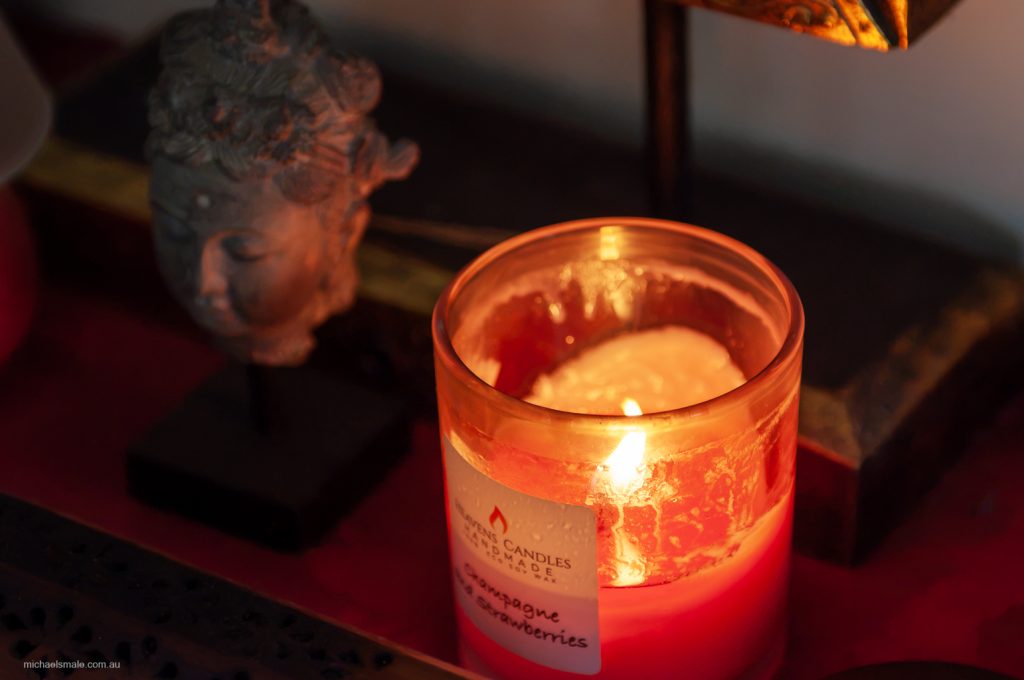 Strawberry candle Strawberry candle